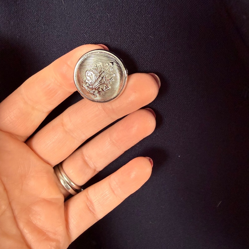 ZARA BASIC Collection Navy Double Breasted Long B… - image 10